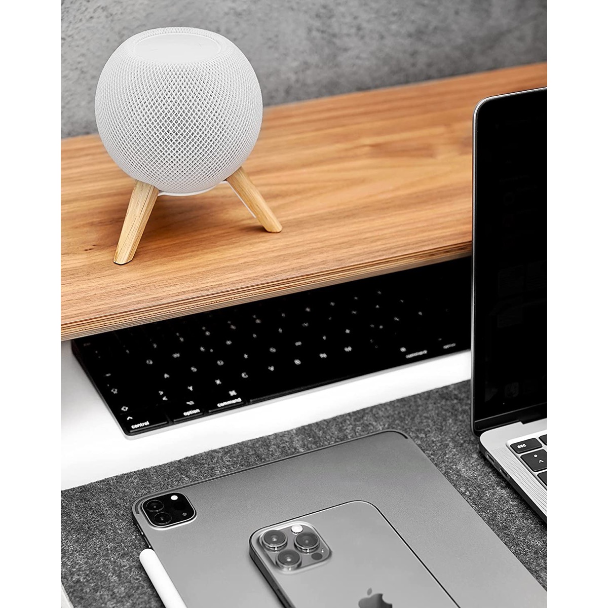 balolo TriPod for Apple HomePod mini スタンド [2台1組] (ホワイト