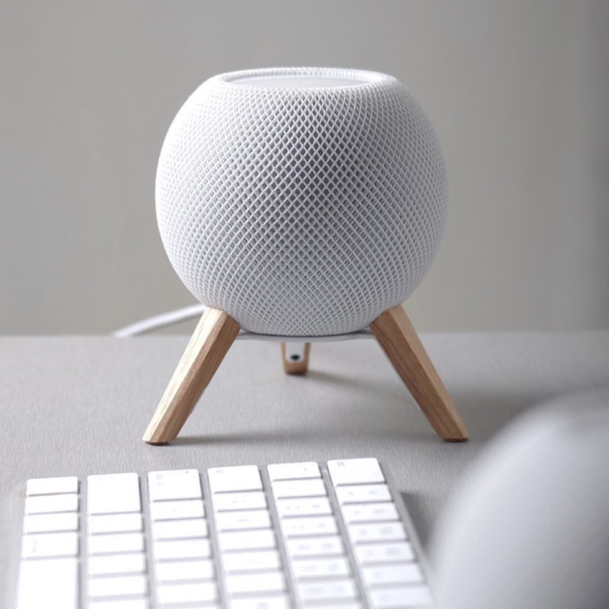 balolo TriPod for Apple HomePod mini スタンド ホワイトオーク